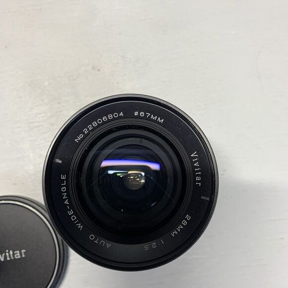 Vivitar 28mm 1:2.5 Auto Wide-Angle Lens for Canon FD series With Case - Picture 2 of 8